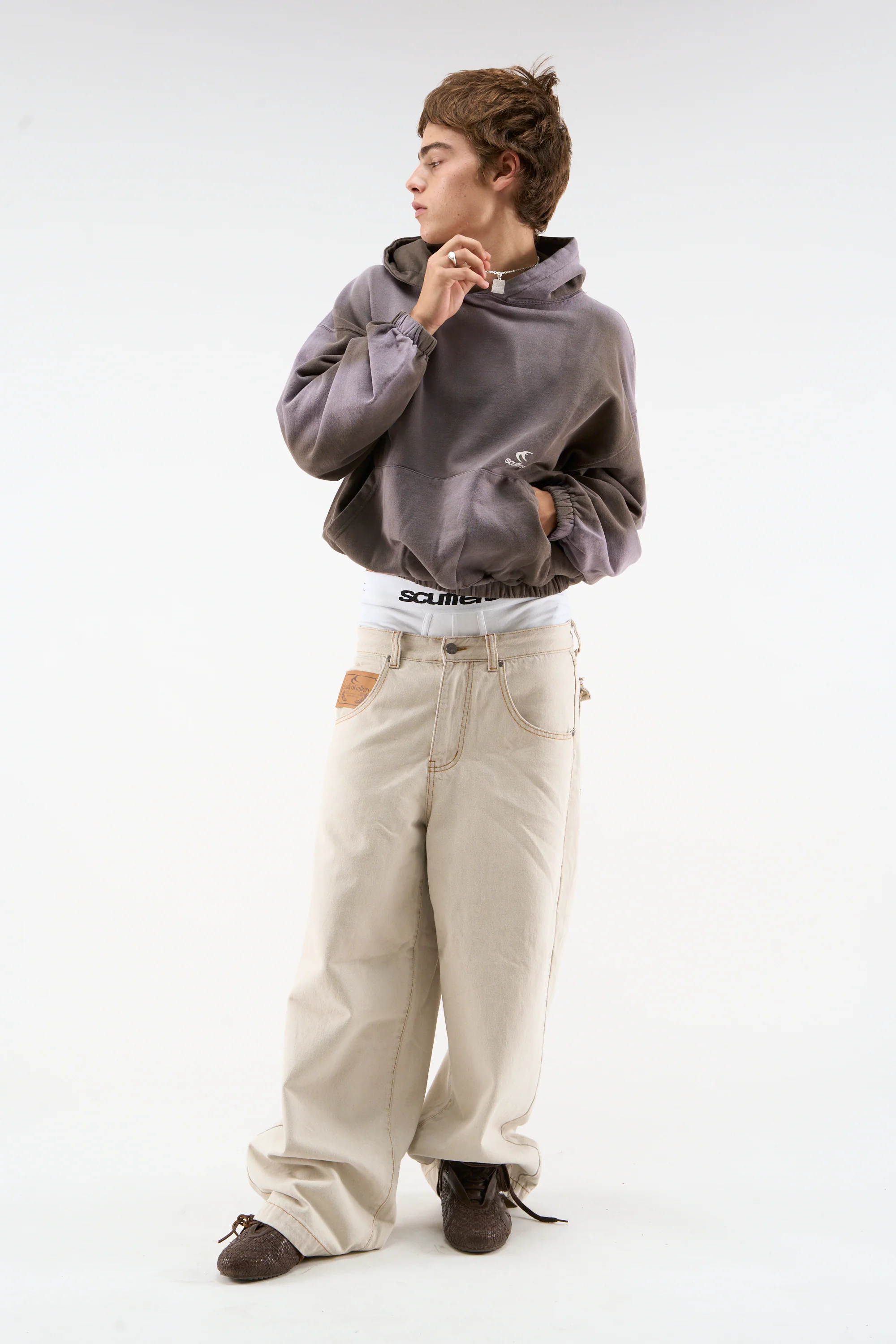 Atica Light Brown Hoodie - Image 2