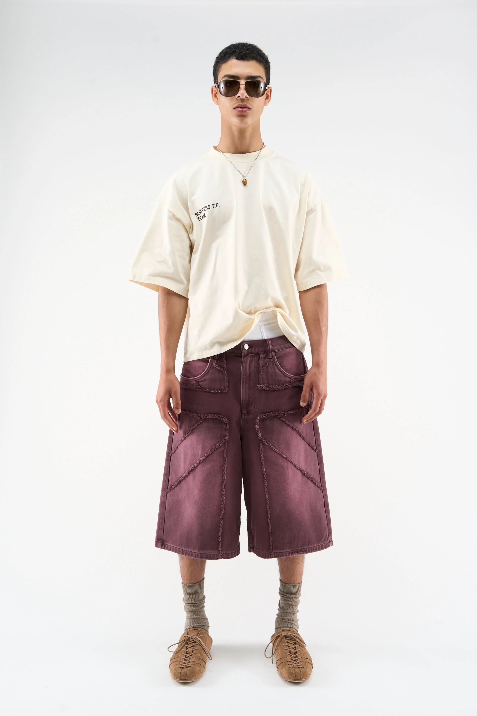 OPS Burgundy Jorts - Image 2
