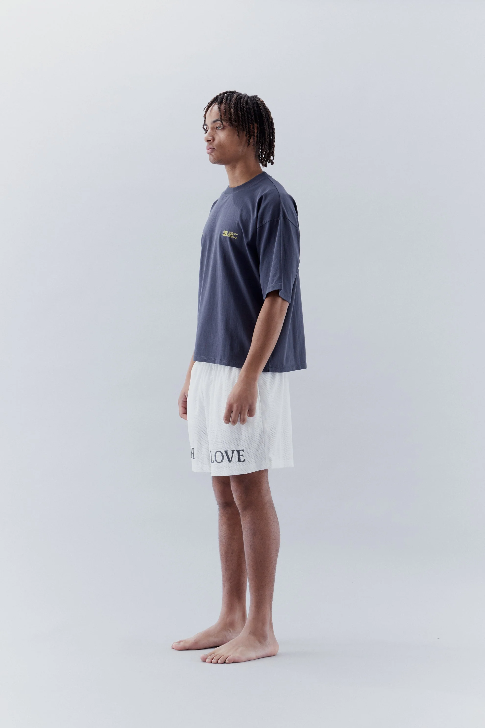 With Love Mesh White Shorts - Image 4